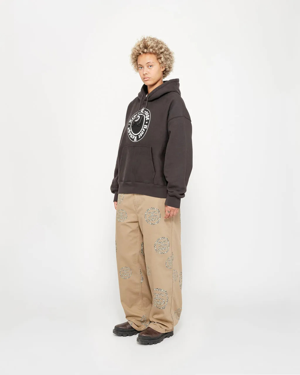 DT sweatshirt STUSSY X DENIM TEARS joint model SS25 GRAPHIC HOODIE sweatshirt/hoodie black gray S- XL
