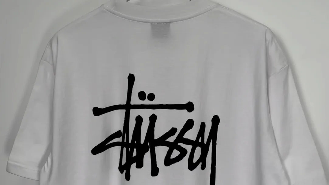 Spot goods! Stussy SS24 Basic StÜssy Tee classic letter Logo printed short-sleeved T-shirt couple style black and white dark blue S-XL