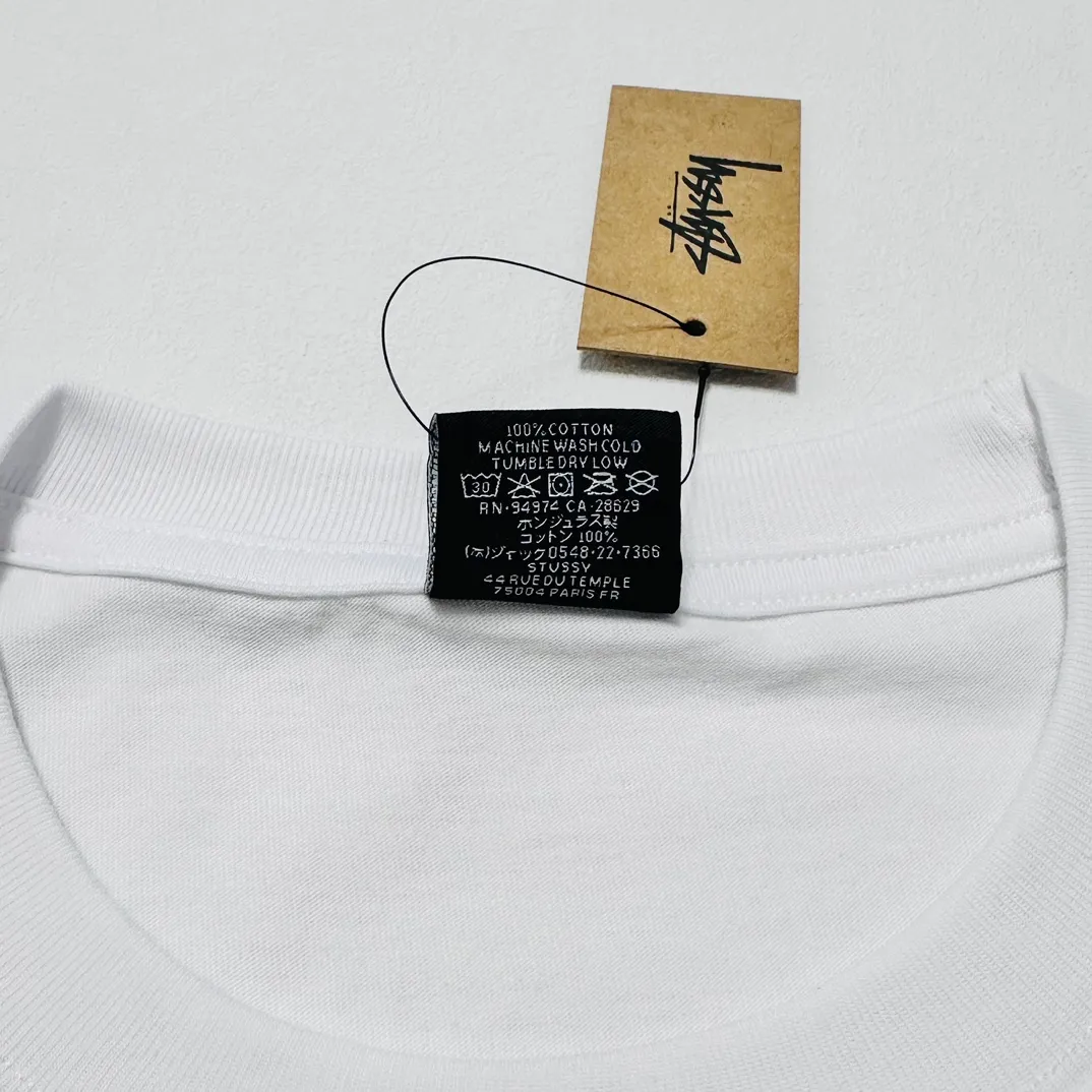 STUSSY X PATTA joint model SS24 TEE musician T-shirt black and white S-XL