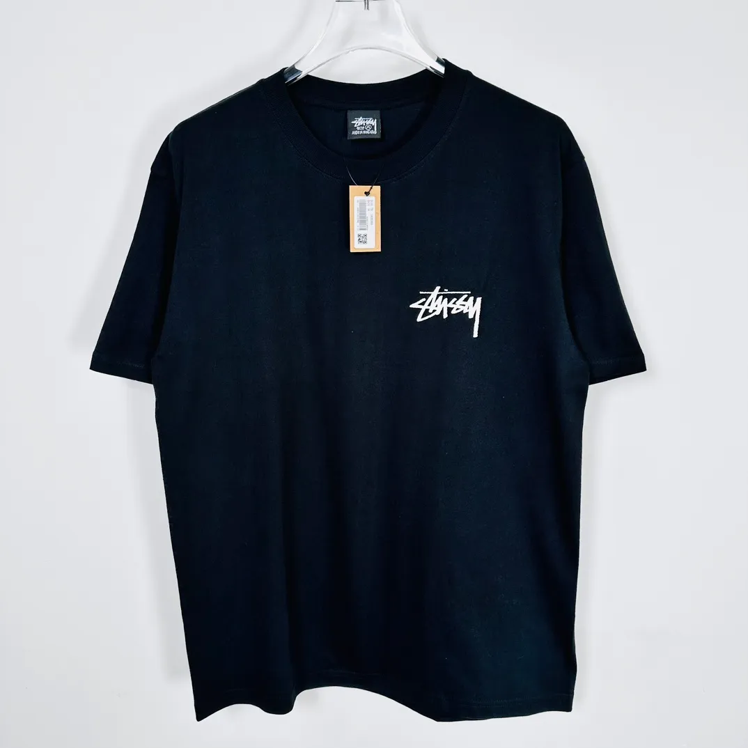 Spot goods! STUSSY SS24 Animal Series TOUCAN TEE Toucan T-shirt Black and White S-XL