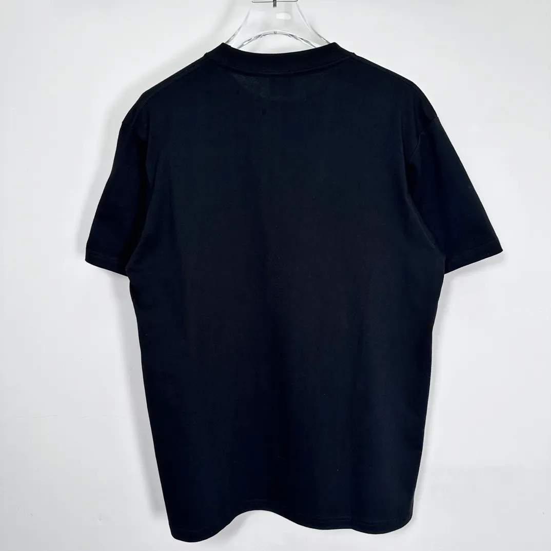 Stussy SS24 SPORT SCRIPT TEE logo letter print sports short-sleeved T-shirt, same style for men and women, black and white S- XL