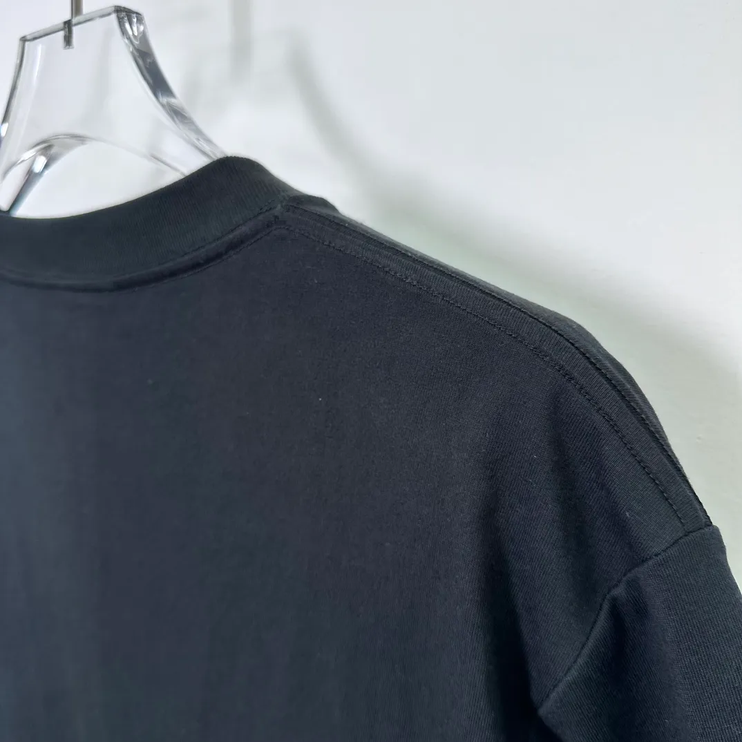 Stussy SS24 SPORT SCRIPT TEE logo letter print sports short-sleeved T-shirt, same style for men and women, black and white S- XL