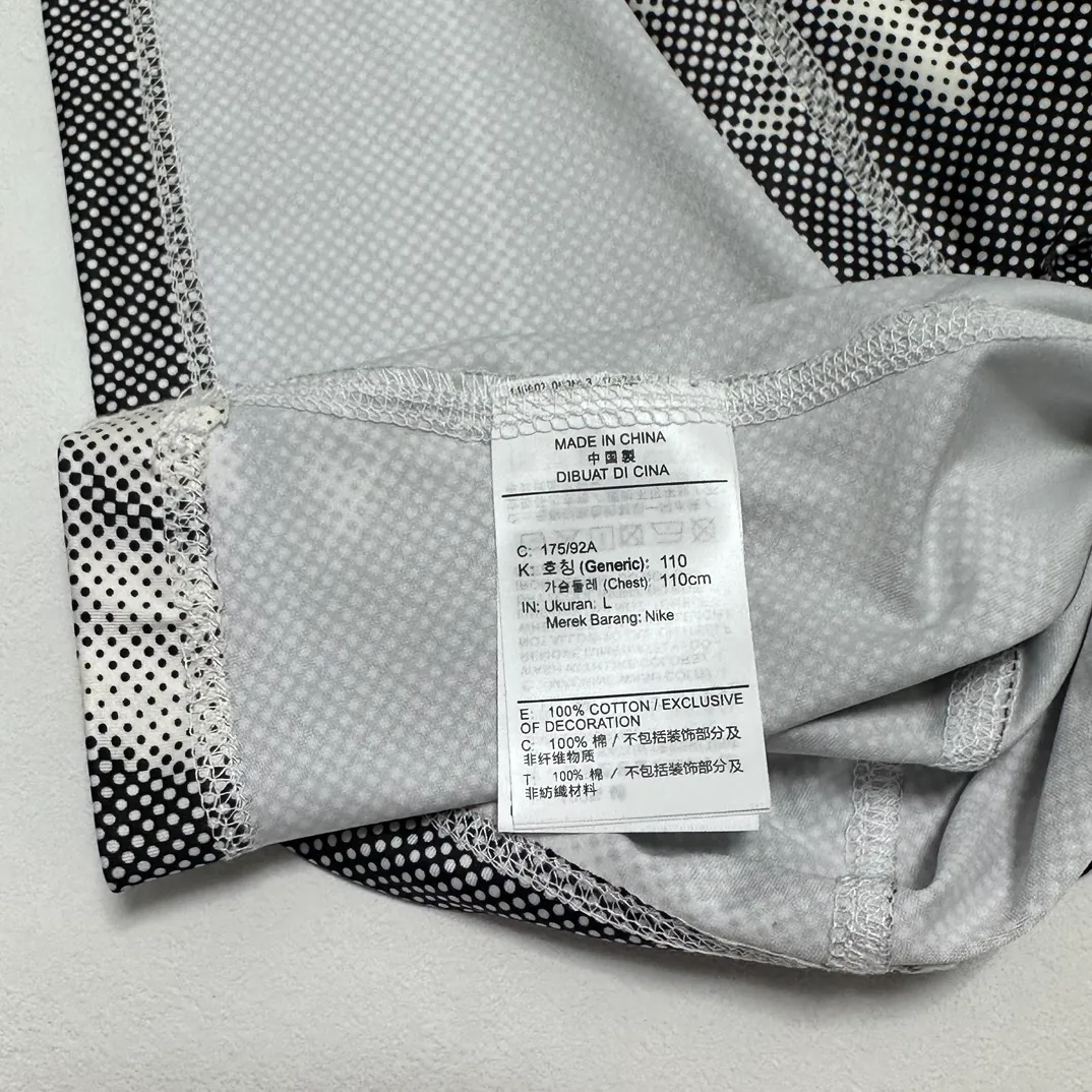 Replacement order and return of goods! Nike x Stüssy joint model printed quick-drying short-sleeved T-shirt for men and women, black S-XL