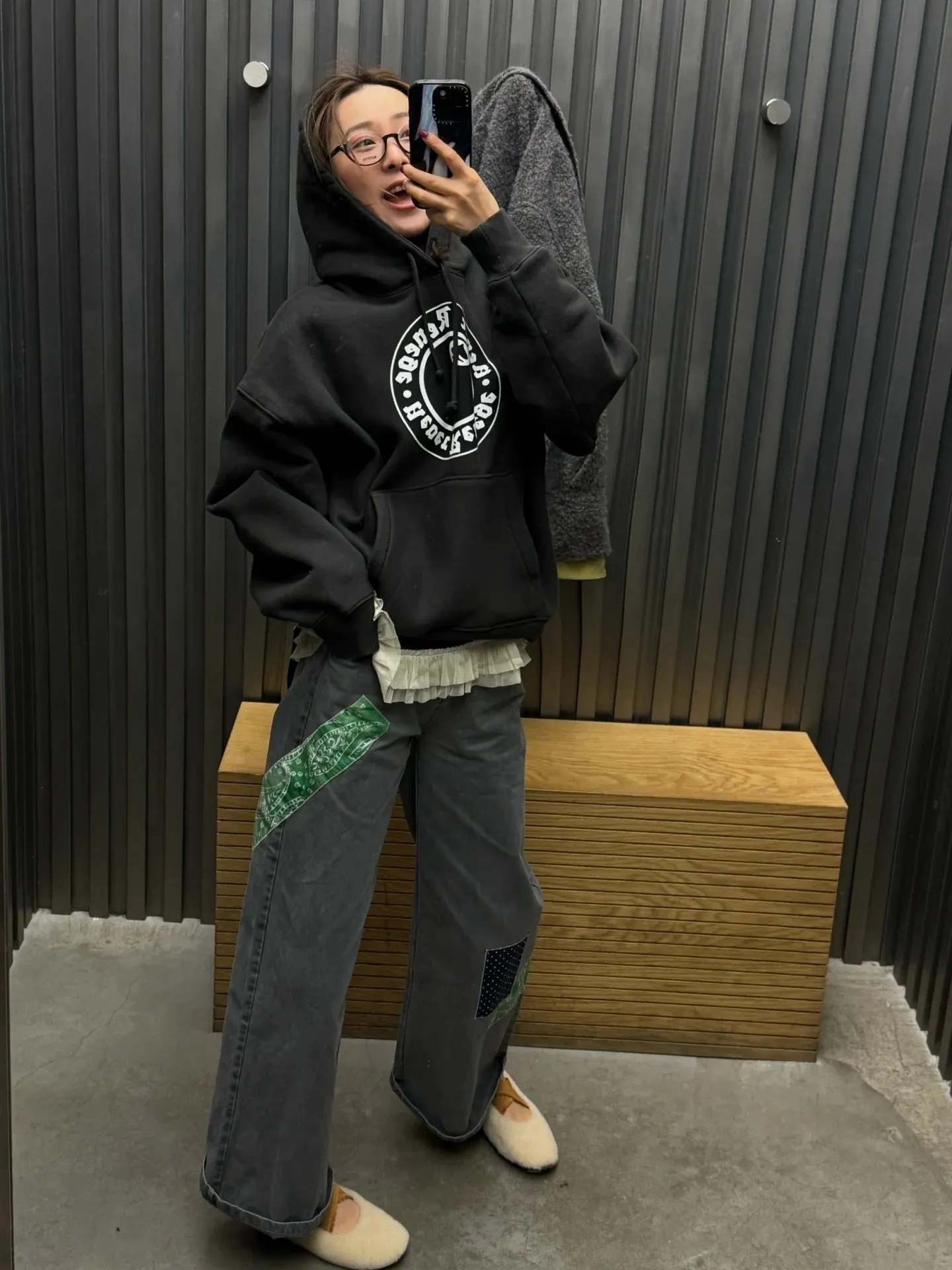 DT sweatshirt STUSSY X DENIM TEARS joint model SS25 GRAPHIC HOODIE sweatshirt/hoodie black gray S- XL