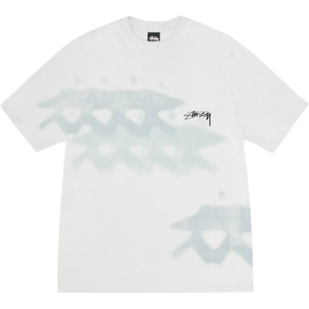 Surfer T-shirt STUSSY SS25 LOW TIDE TEE dyed design American retro short-sleeved black and white S-XL