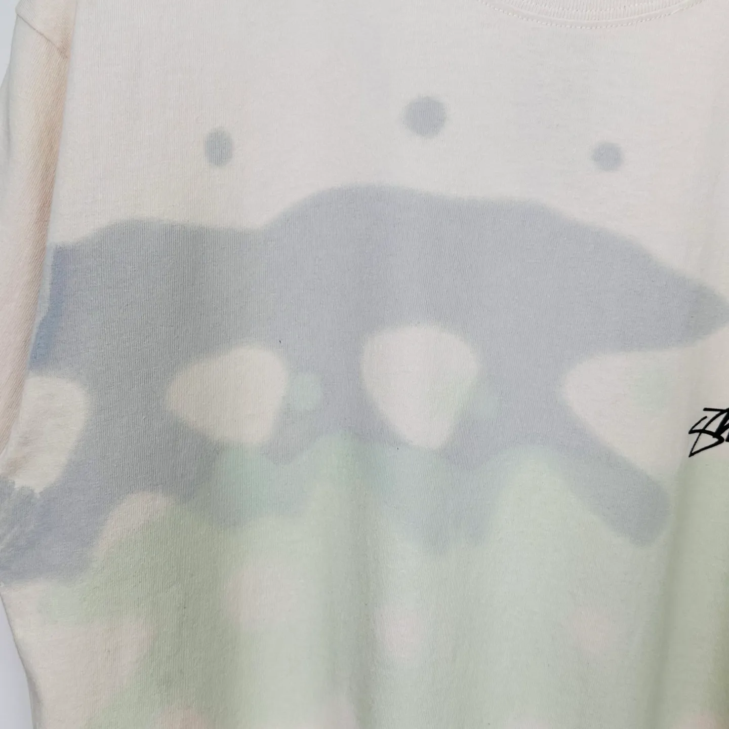 Surfer T-shirt STUSSY SS25 LOW TIDE TEE dyed design American retro short-sleeved black and white S-XL