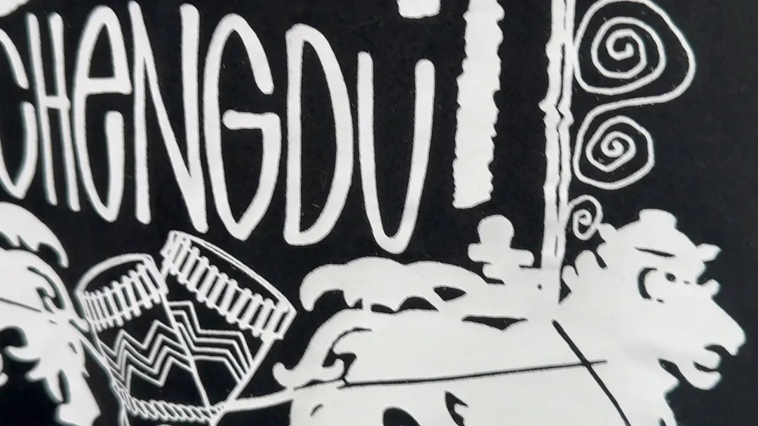 Spot goods! Lion T-shirt STUSSY 24FW CHENGDU CHAPTER TEE Chengdu limited short-sleeved Tee black and white S-XL