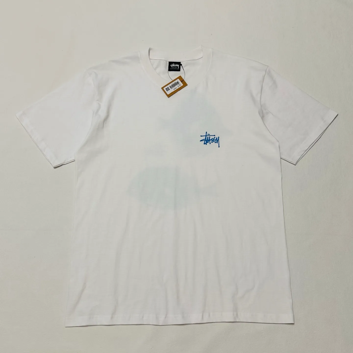 Fishbone T-shirt STUSSY SS25 X-RAY FISHIN TEE Fish X-ray printed pattern short sleeves black and white S- XL
