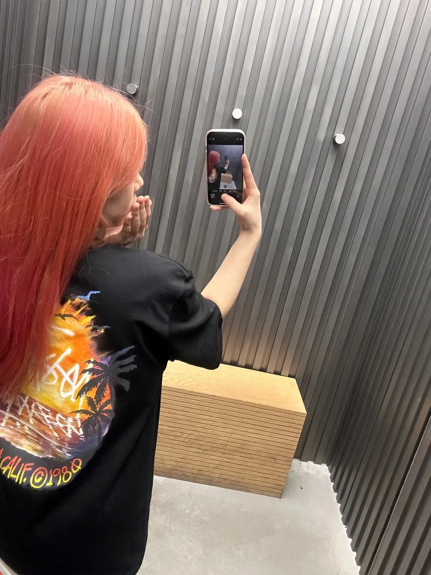 STUSSY SS24 SUNSET TEE Sunset Coconut Beach View T-shirt Black and White S-XL