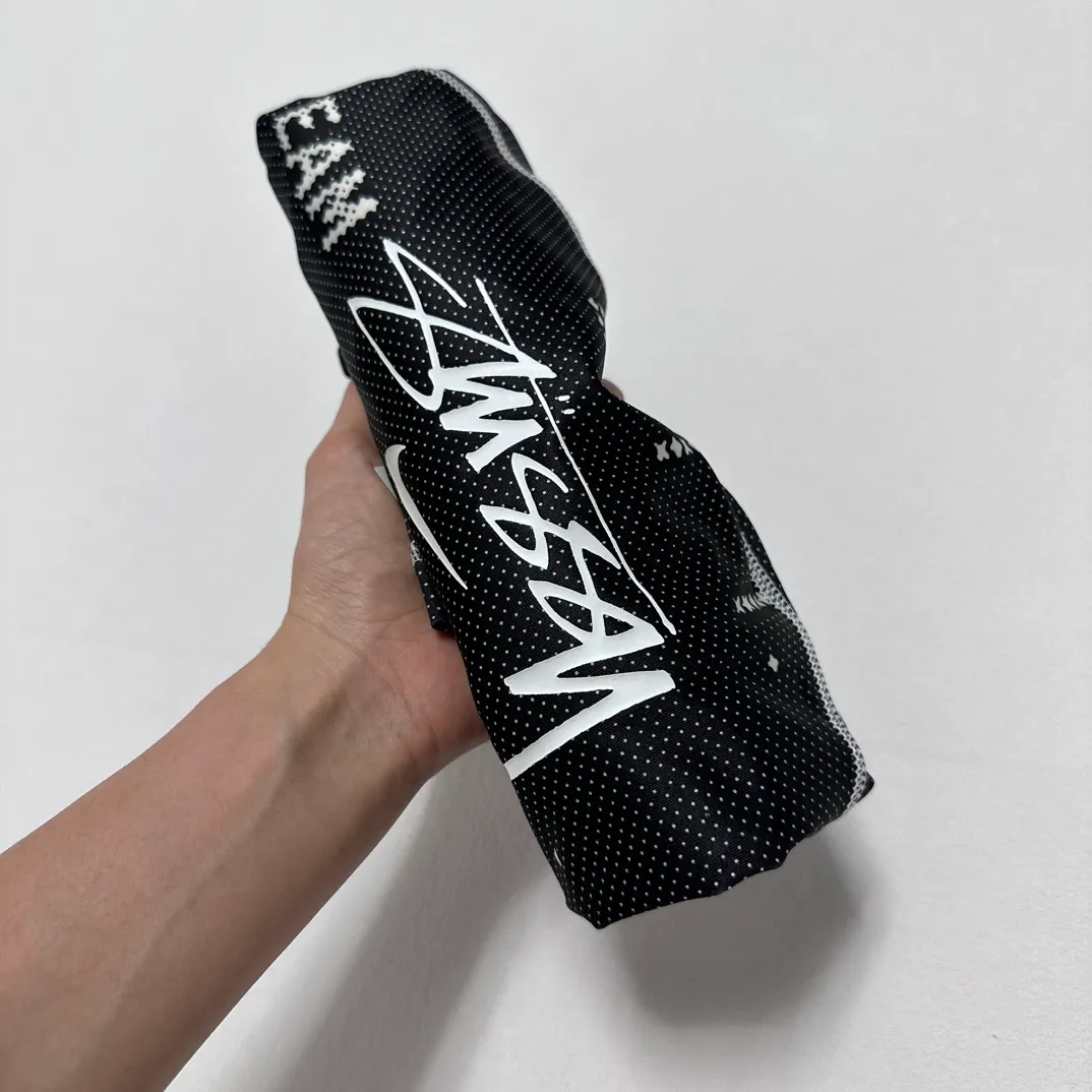 Nike x Stüssy joint model printed quick-drying short-sleeved T-shirt for men and women, black S-XL
