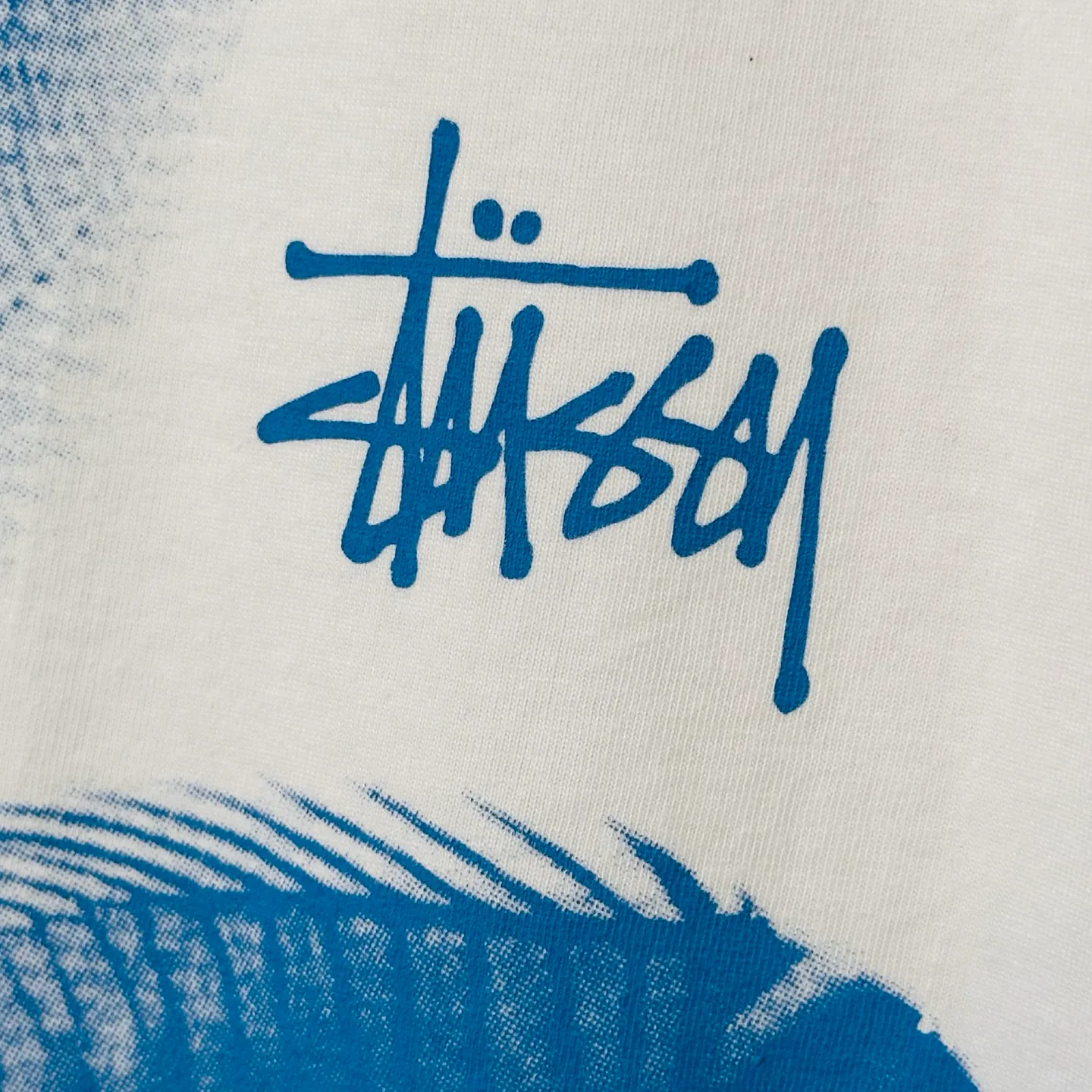 Fishbone T-shirt STUSSY SS25 X-RAY FISHIN TEE Fish X-ray printed pattern short sleeves black and white S- XL