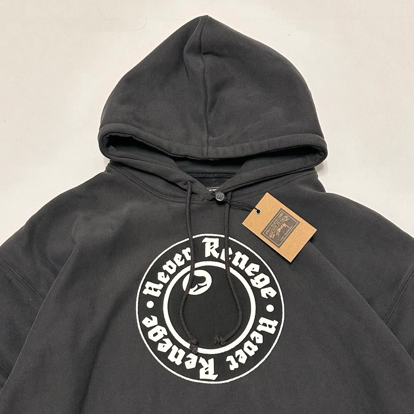 Spot goods! DT sweatshirt STUSSY X DENIM TEARS joint model SS25 GRAPHIC HOODIE sweatshirt/hoodie black gray S- XL