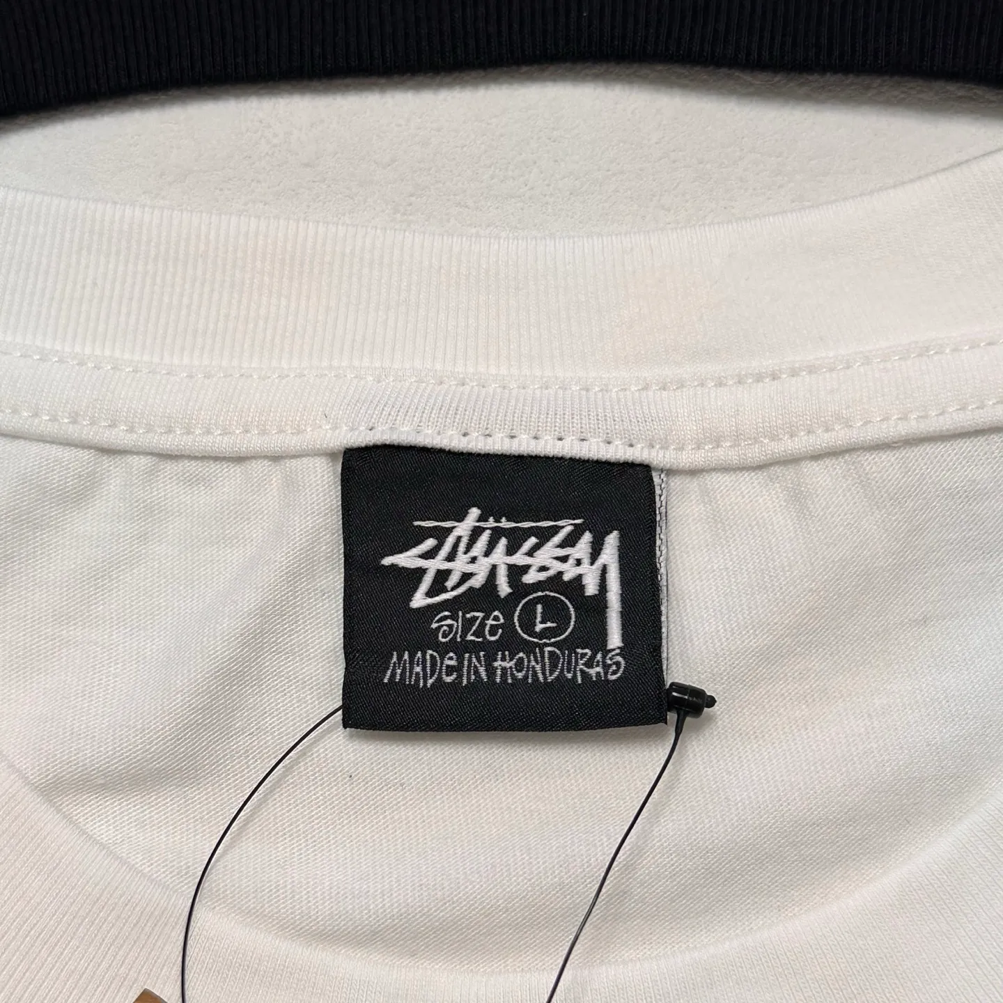 Detailed shooting of sun T-shirt STUSSY SS25 LOOK BEYOND TEE PIGMENT DYED double S sun short-sleeved TEE black and white S- XL