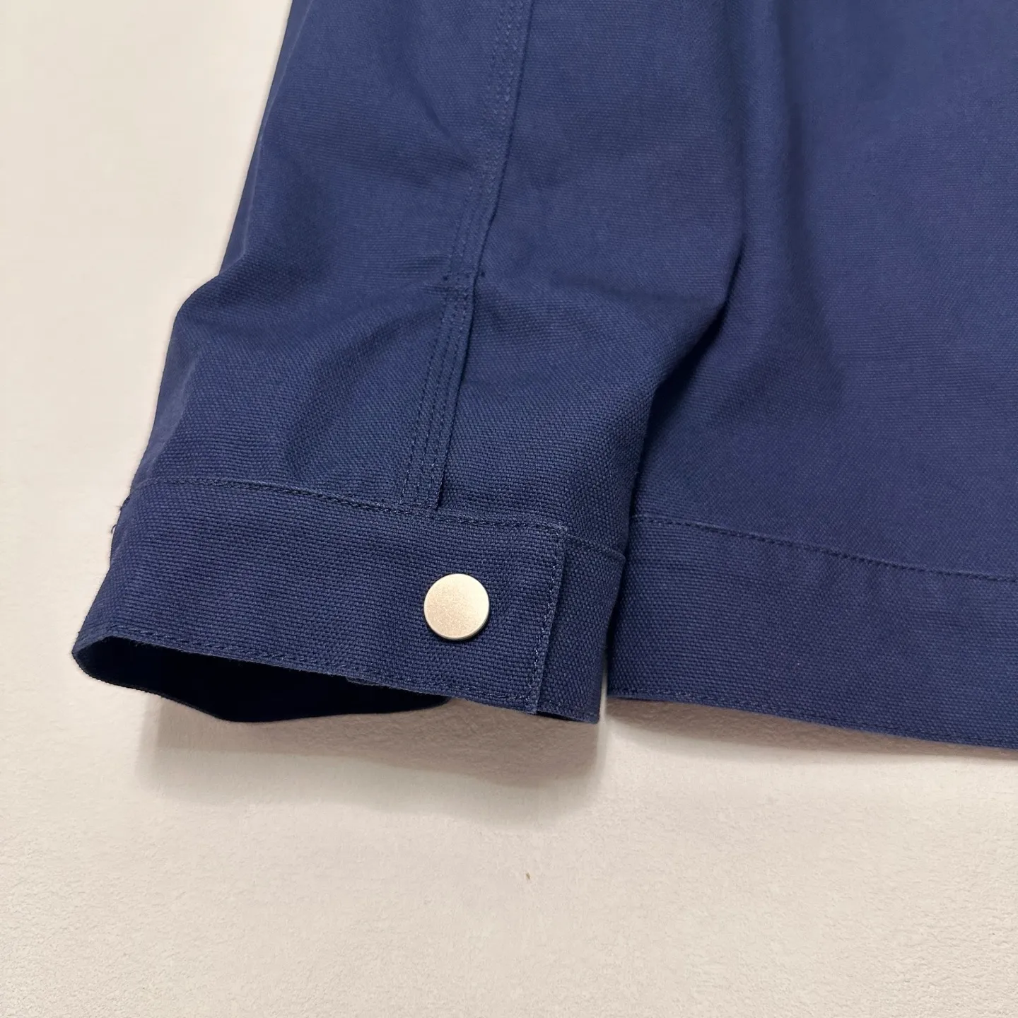 Detailed shooting of DT jacket STUSSY X DENIM TEARS joint model CANVAS JACKET zipper work jacket navy blue S- XL