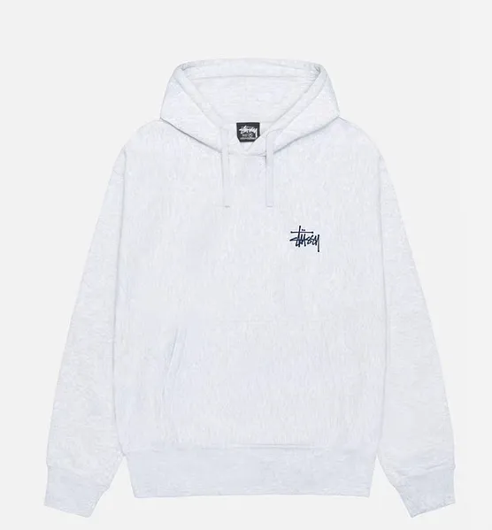 Graffiti word sweatshirt Stussy FW24 BUILT IN USA HOODIE English logo on the back plus velvet hooded sweatshirt/hoodie black gray blue S-XL