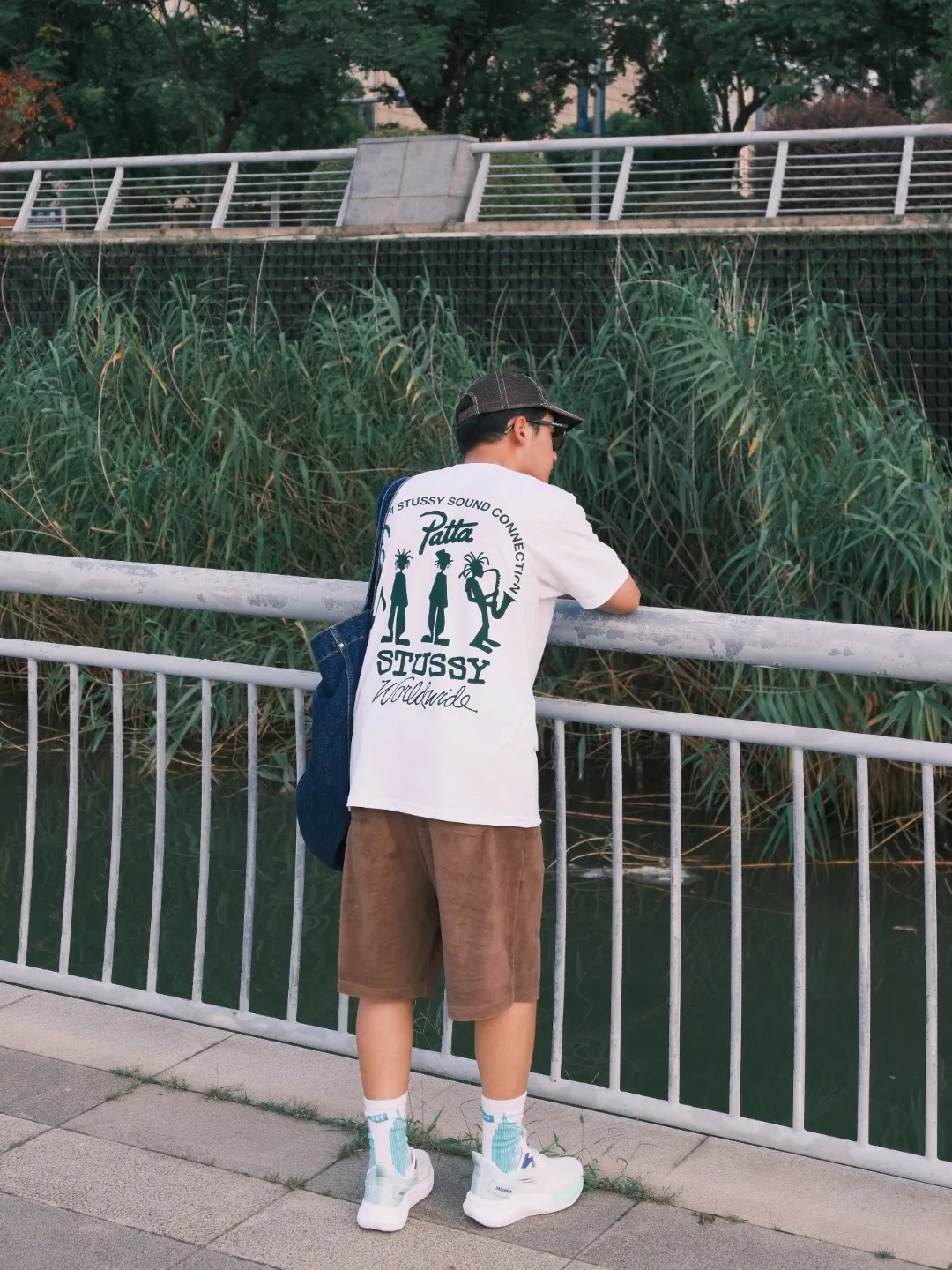 STUSSY X PATTA joint model SS24 TEE musician T-shirt black and white S-XL