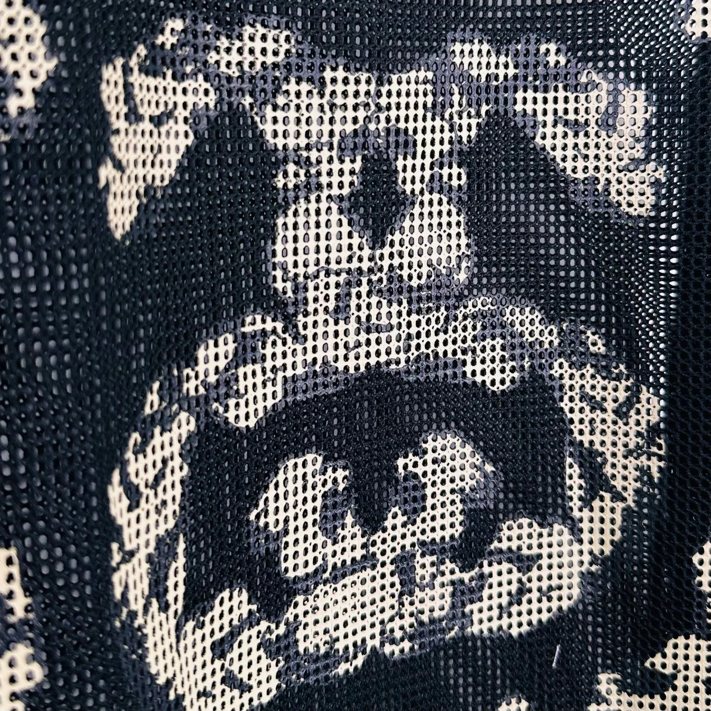 DT vest STUSSY X DENIM TEARS joint model SS25 MESH TANK garland mesh hollow vest black S- XL