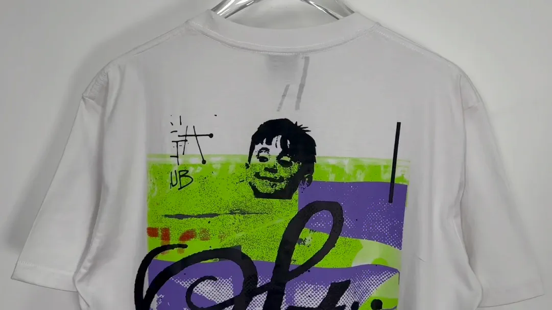 STUSSY X DAVID SS24 joint model CARSON DINO TEE dinosaur digital print short-sleeved Tee black and white S-XL