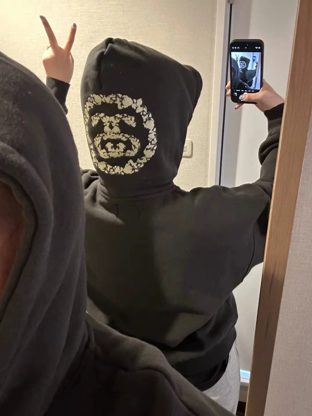 DT sweatshirt STUSSY X DENIM TEARS joint model SS25 GRAPHIC HOODIE sweatshirt/hoodie black gray S- XL
