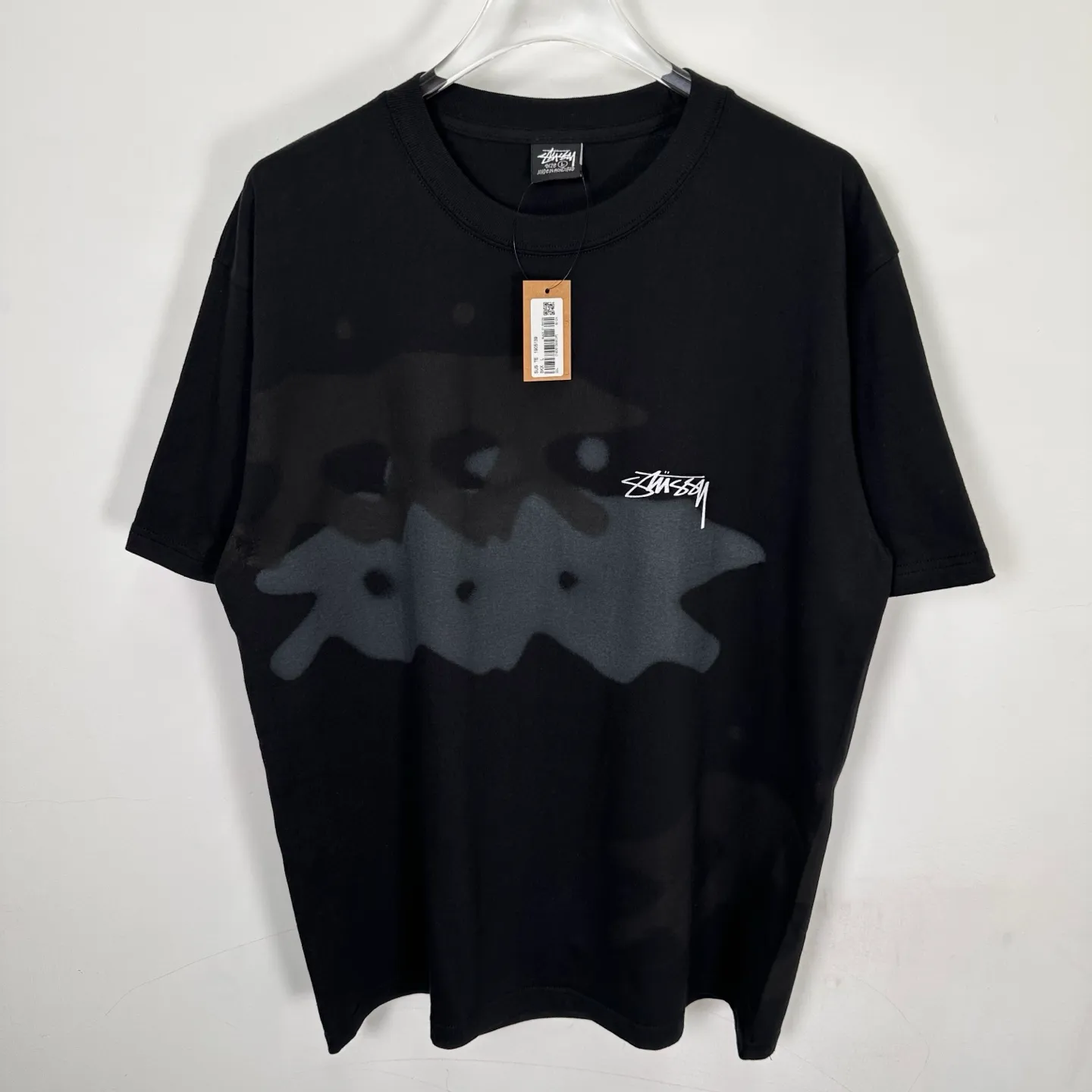Surfer T-shirt STUSSY SS25 LOW TIDE TEE dyed design American retro short-sleeved black and white S-XL