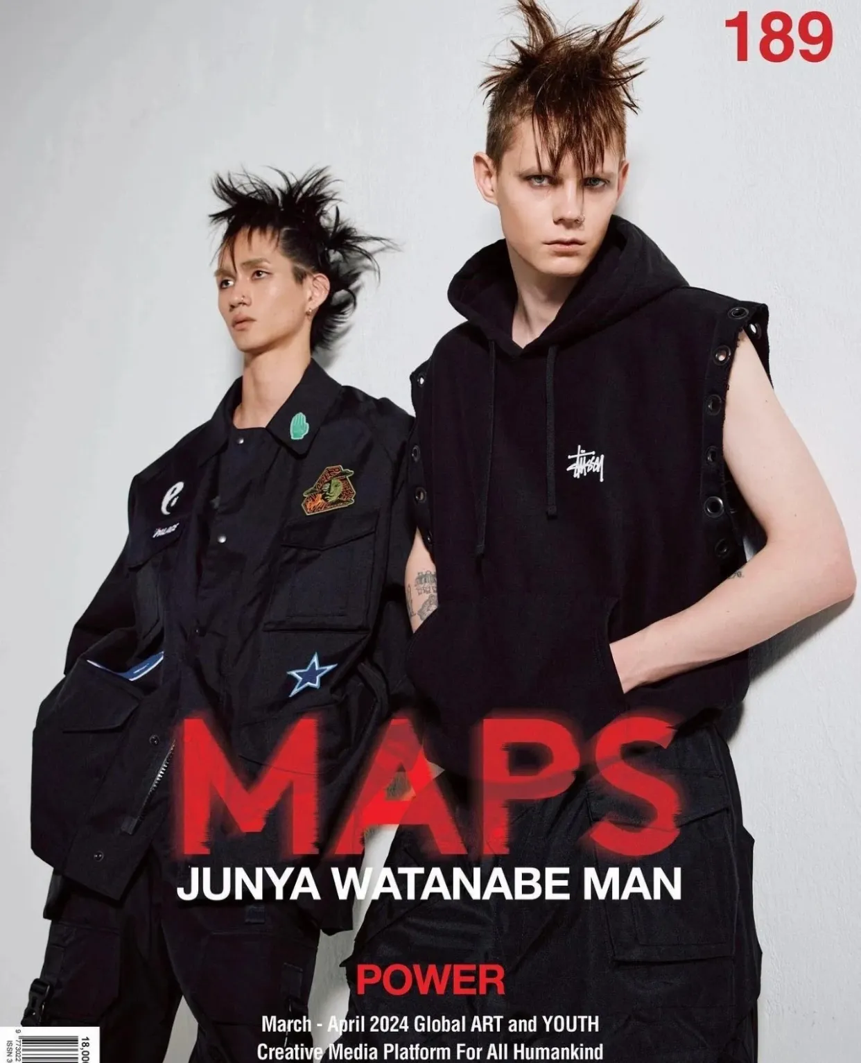 Sweet tea upper body picture! Stussy x JUNYA WATANABE Hooded Vest joint logo eyelet raw edge hooded sweatshirt vest black S-XL