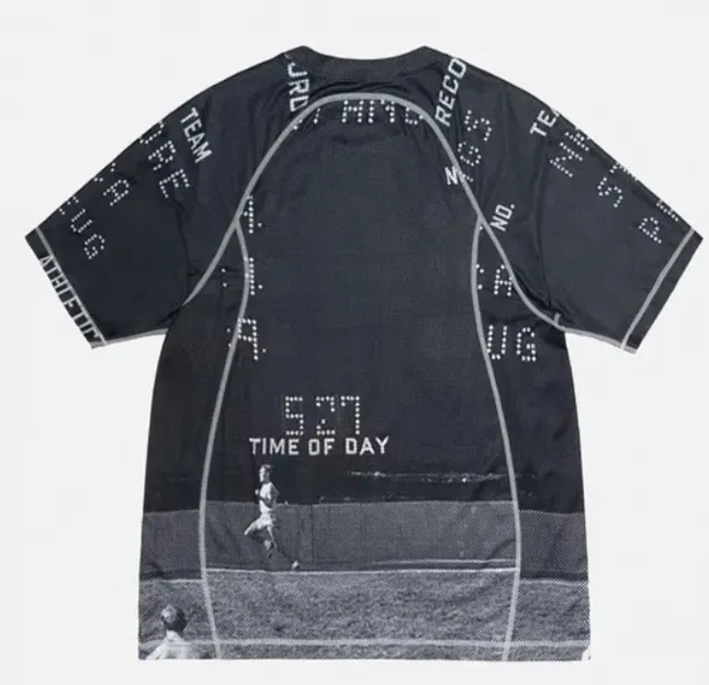 Replacement order and return of goods! Nike x Stüssy joint model printed quick-drying short-sleeved T-shirt for men and women, black S-XL