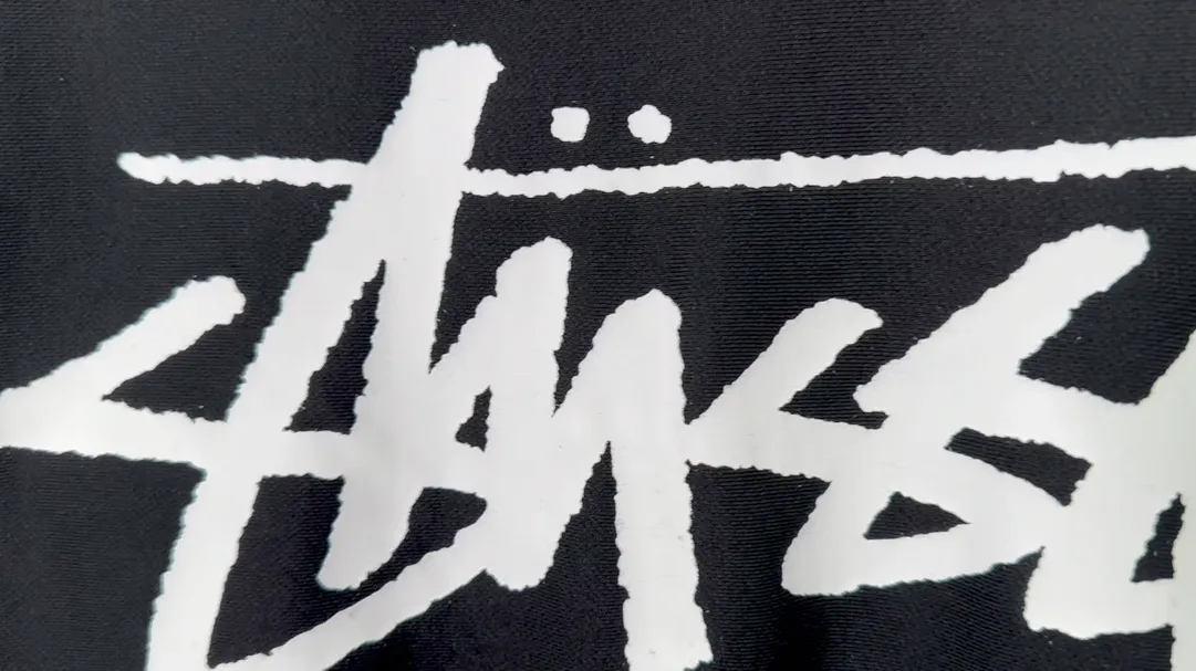 Stussy City Limited Series New York Letter Logo Printed Velvet Zipper Hooded Sweatshirt Black S-XXL