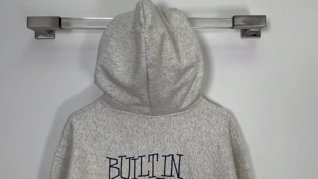 Graffiti word sweatshirt Stussy FW24 BUILT IN USA HOODIE English logo on the back plus velvet hooded sweatshirt/hoodie black gray blue S-XL