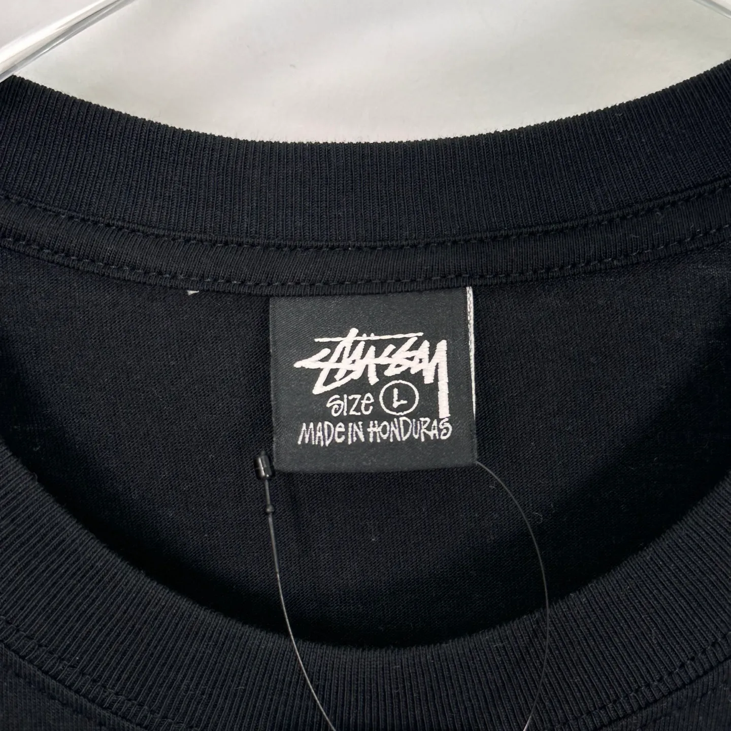 Crown Dog T-shirt STUSSY SS25 DOG CROWN TEE Black and White S- XL