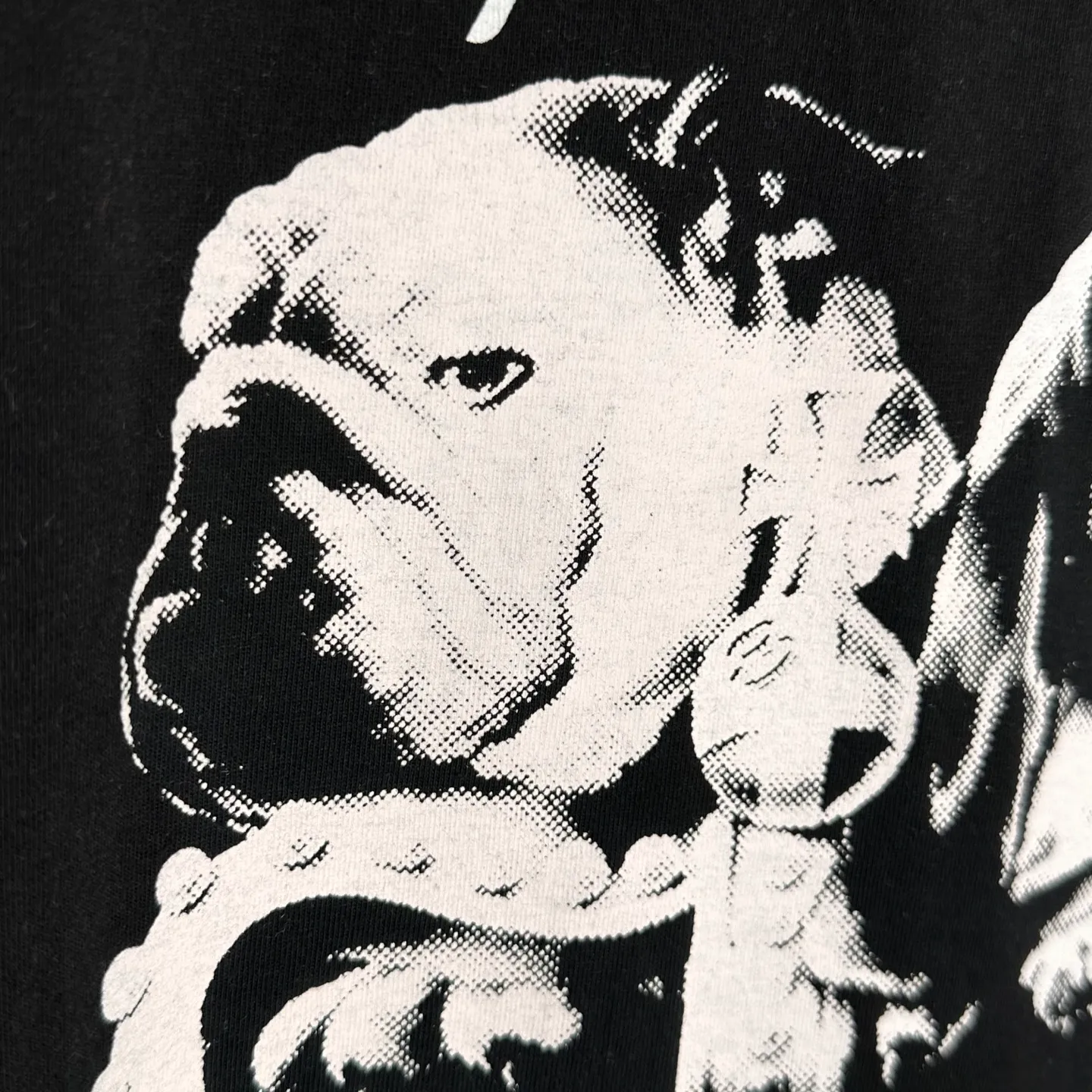 Crown Dog T-shirt STUSSY SS25 DOG CROWN TEE Black and White S- XL
