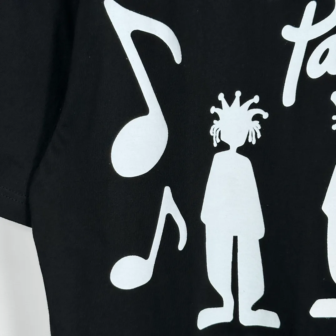 STUSSY X PATTA joint model SS24 TEE musician T-shirt black and white S-XL
