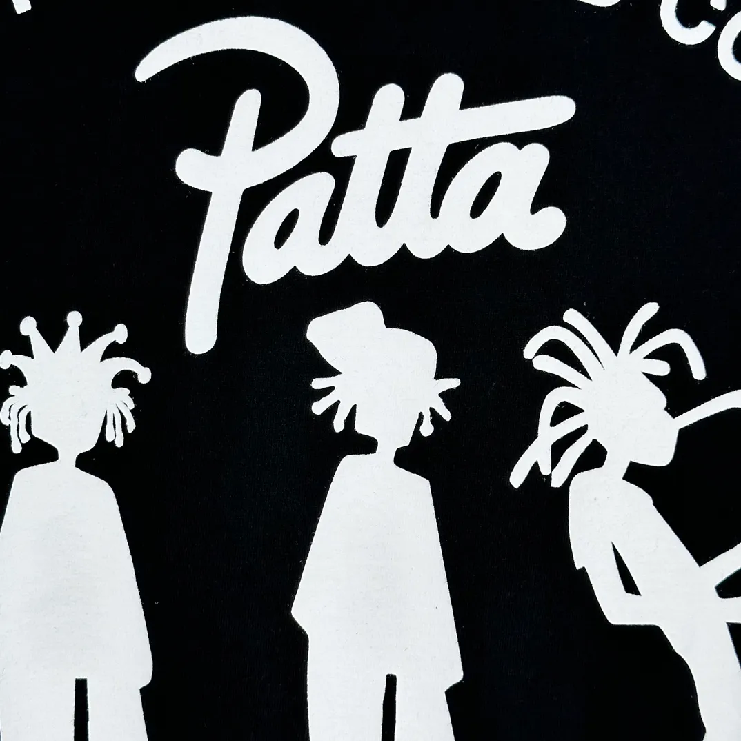 STUSSY X PATTA joint model SS24 TEE musician T-shirt black and white S-XL