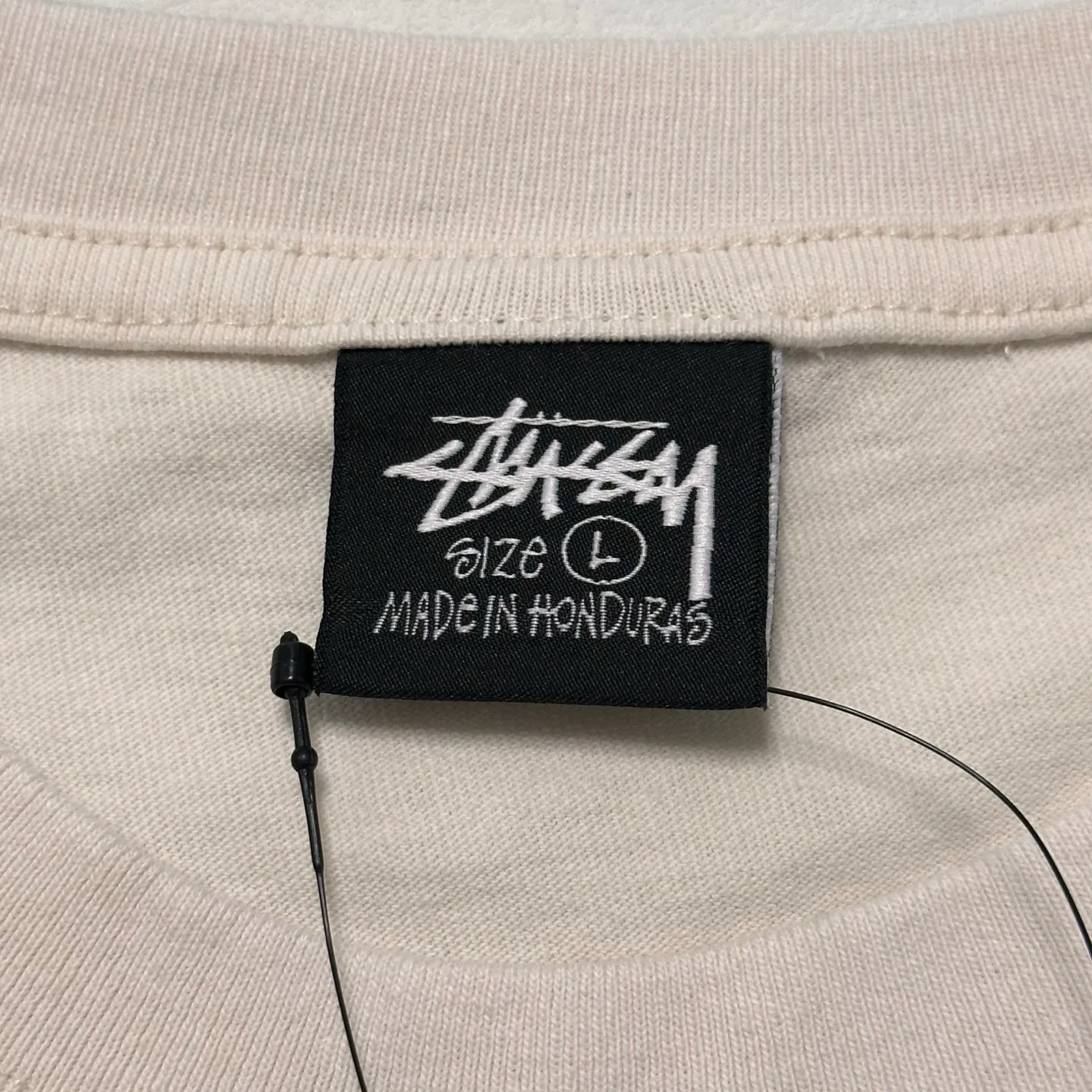 Detailed shooting of OL joint T-shirt STUSSY x OUR LEGACY joint model SS25 WORK SHOP SWIRL TEE PIGMENT DYED printed short-sleeved TEE off-white black S- XL