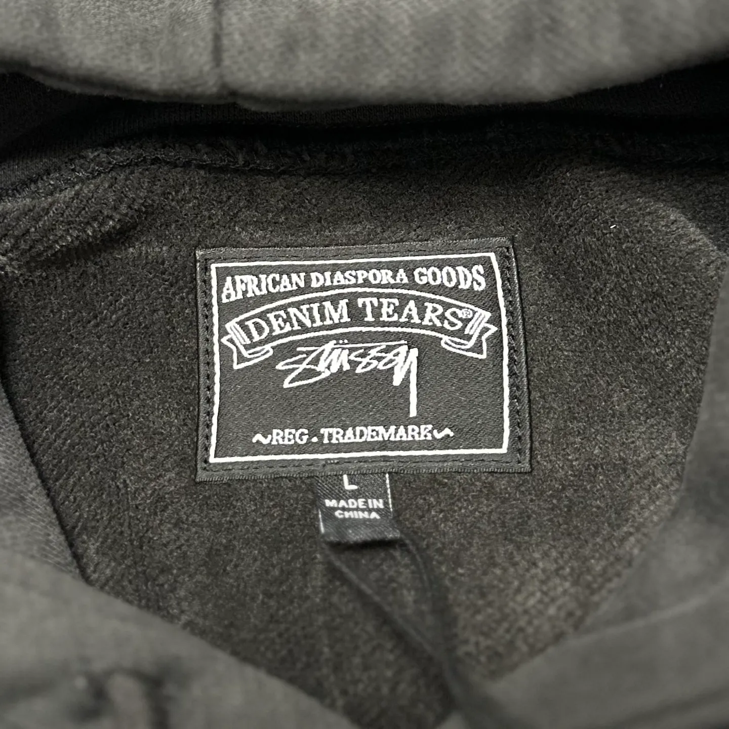 Spot goods! DT sweatshirt STUSSY X DENIM TEARS joint model SS25 GRAPHIC HOODIE sweatshirt/hoodie black gray S- XL
