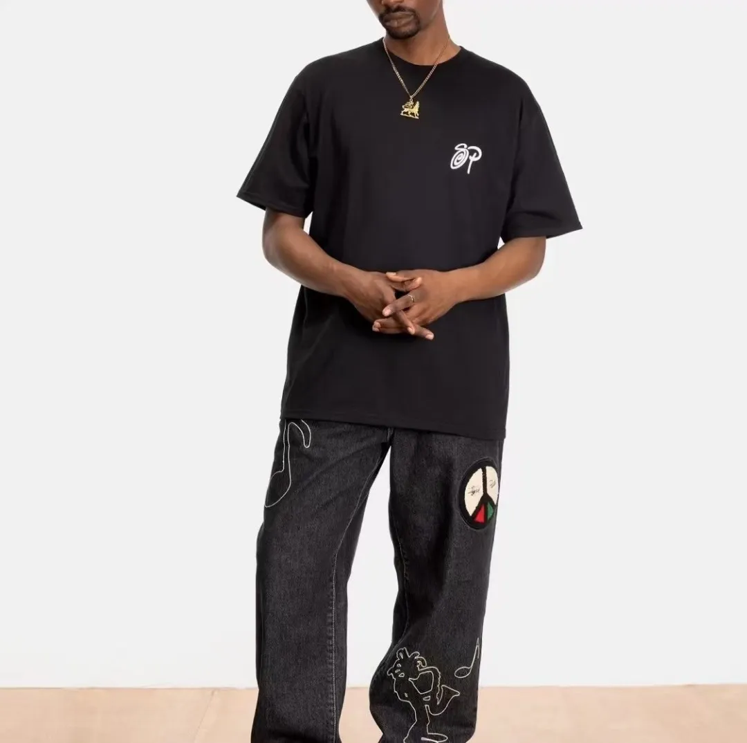 STUSSY X PATTA joint model SS24 TEE musician T-shirt black and white S-XL