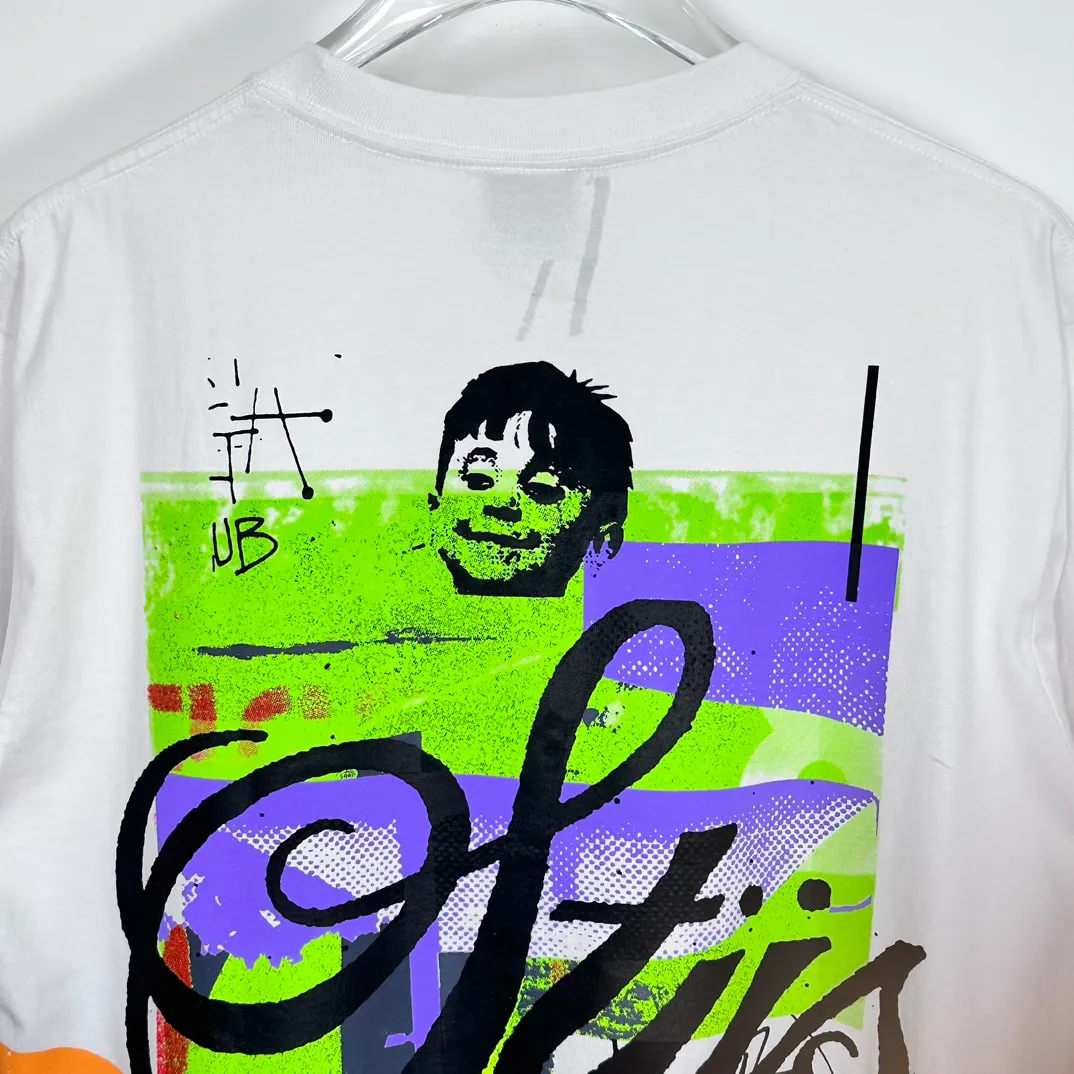 STUSSY X DAVID SS24 joint model CARSON DINO TEE dinosaur digital print short-sleeved Tee black and white S-XL