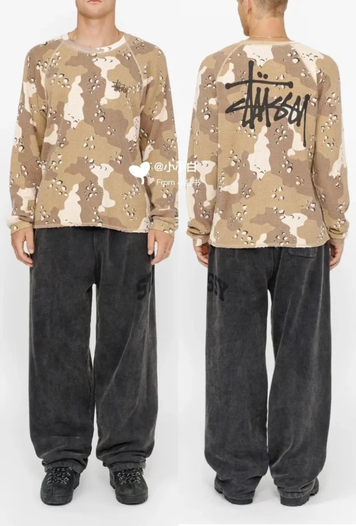 Washed sweatpants STUSSY FW24 FLEECE PANT FADED GRAPHIC loose thin velvet sweatpants with logo on the side, washed black S- XL