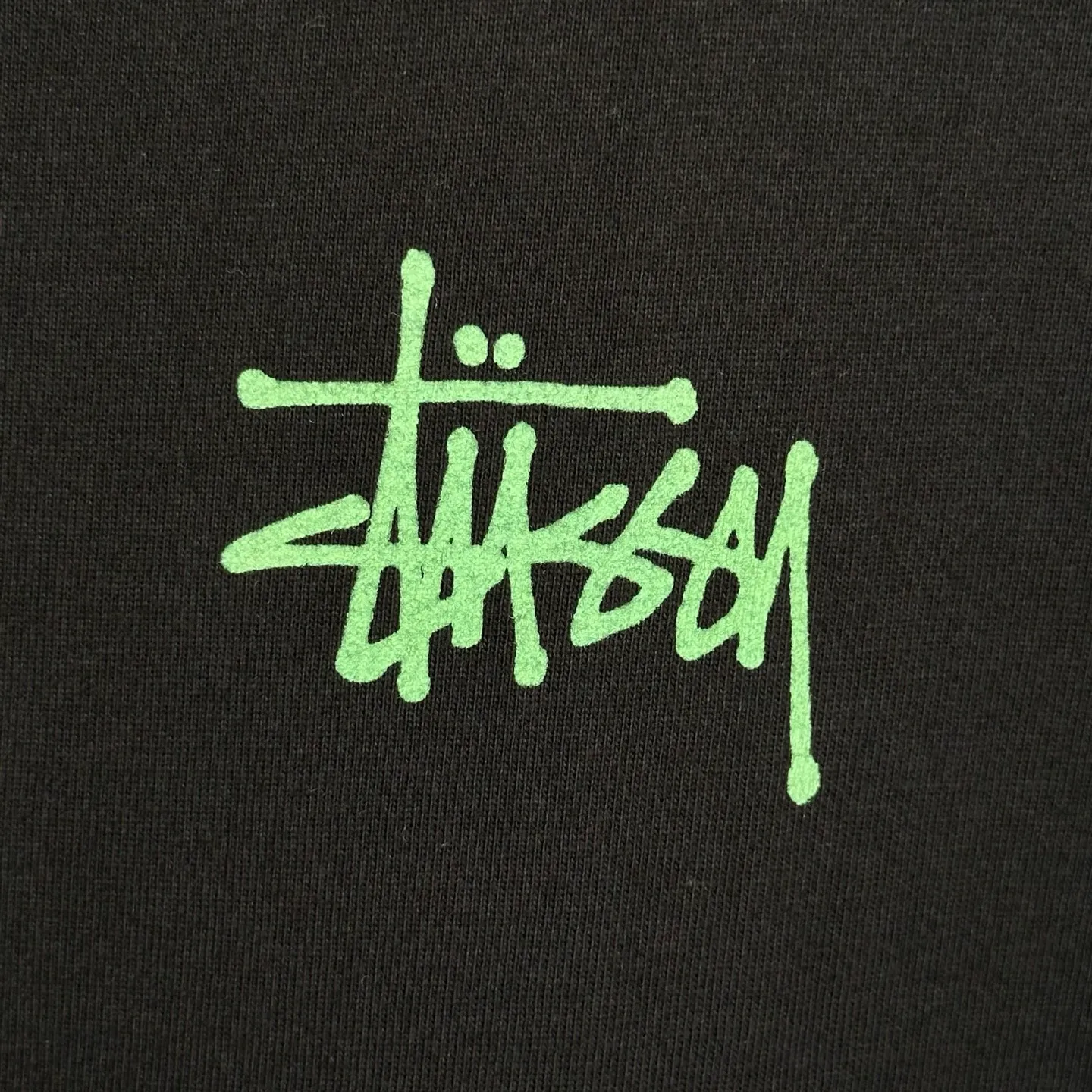 Fishbone T-shirt STUSSY SS25 X-RAY FISHIN TEE Fish X-ray printed pattern short sleeves black and white S- XL