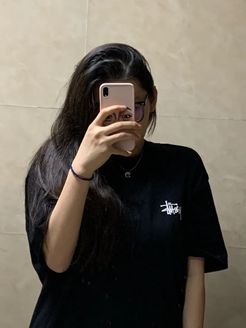 Spot goods! Stussy SS24 Basic StÜssy Tee classic letter Logo printed short-sleeved T-shirt couple style black and white dark blue S-XL