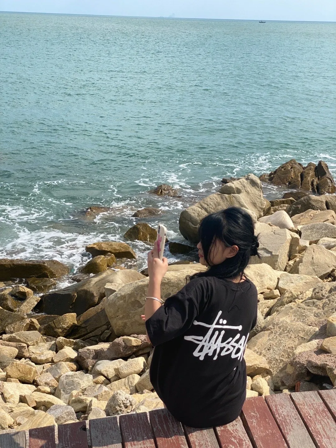 Spot goods! Stussy SS24 Basic StÜssy Tee classic letter Logo printed short-sleeved T-shirt couple style black and white dark blue S-XL