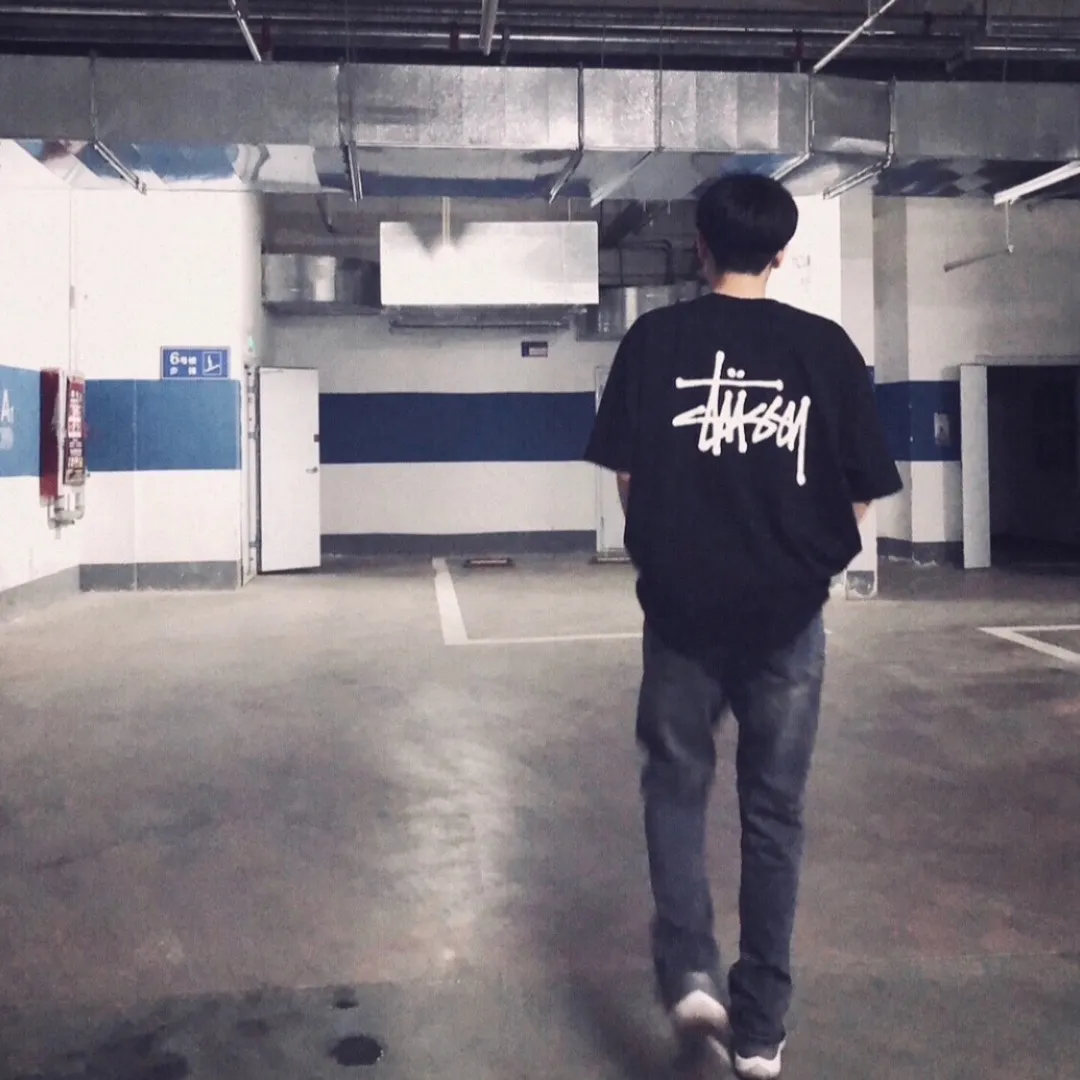 Spot goods! Stussy SS24 Basic StÜssy Tee classic letter Logo printed short-sleeved T-shirt couple style black and white dark blue S-XL