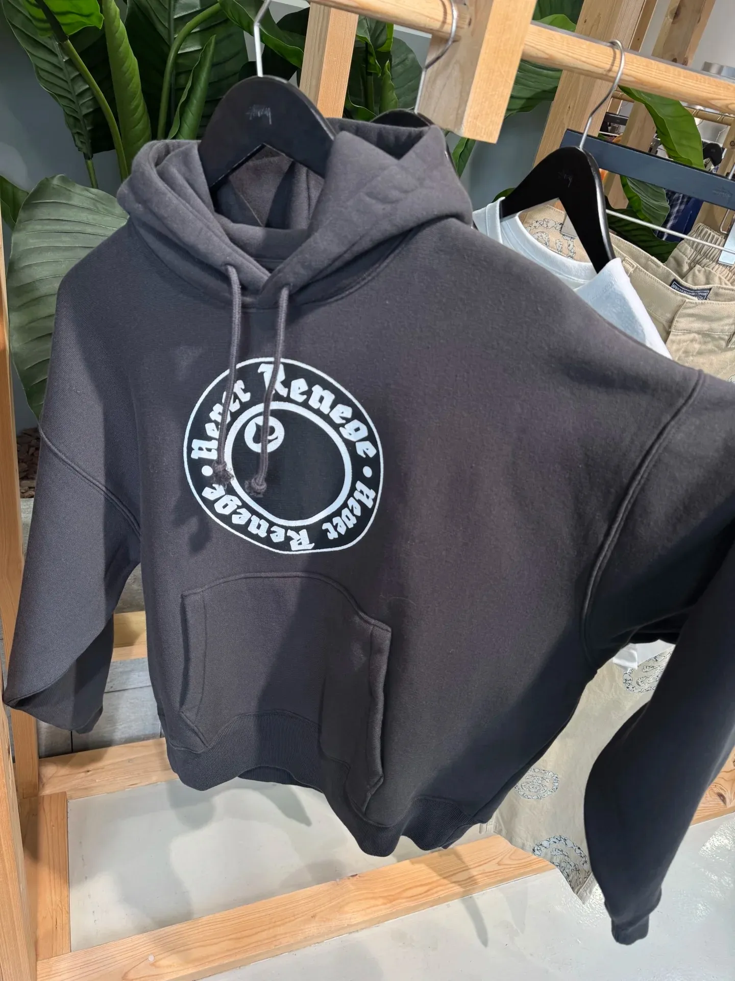 DT sweatshirt STUSSY X DENIM TEARS joint model SS25 GRAPHIC HOODIE sweatshirt/hoodie black gray S- XL