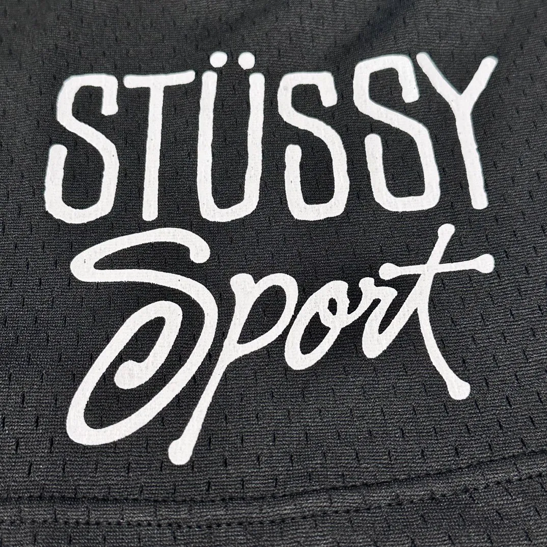 STUSSY SS24 SPORT SHORT casual mesh shorts black S-XL