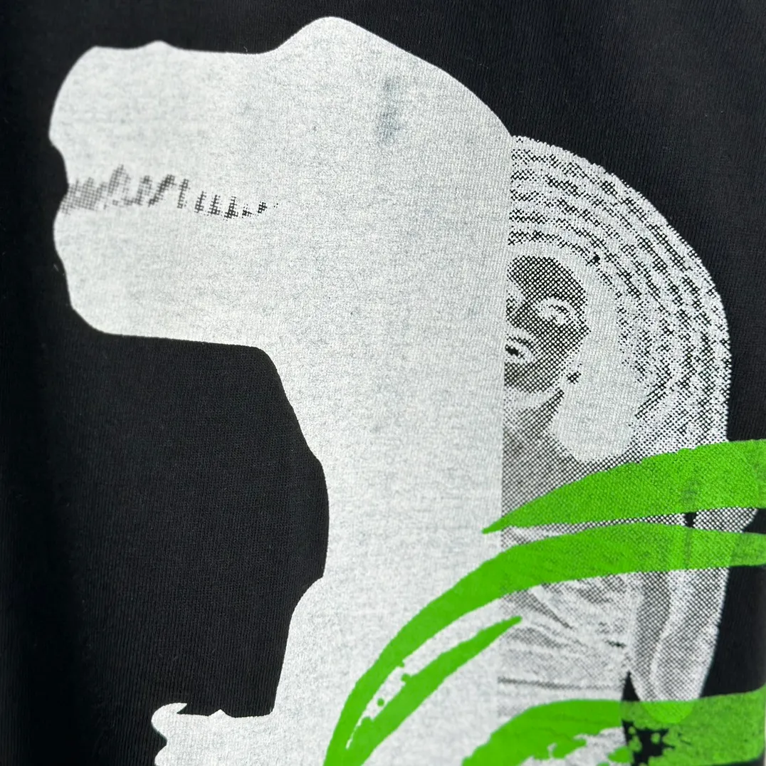 STUSSY X DAVID SS24 joint model CARSON DINO TEE dinosaur digital print short-sleeved Tee black and white S-XL