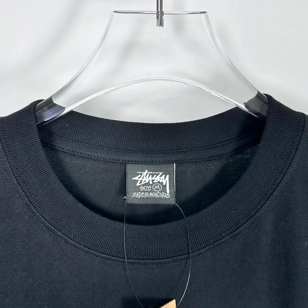 STUSSY FW24 CHENGDU TEE Classic Chengdu limited short-sleeved TEE black and white S-XL