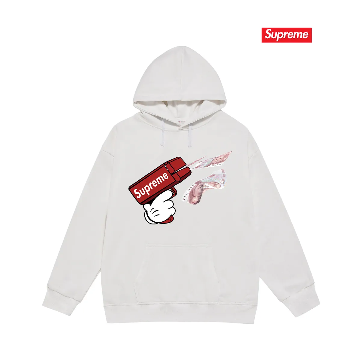 Style No. S2167 #terry P160💰 Velvet P170💰 Sup STK008_KID GRIGIO printed hooded sweatshirt Made of 400g large terry 430g silver fox velvet (off-shoulder large version) fabric, soft texture and no pilling Imported environmentally friendly printing glue The pattern is bright and three-dimensional Quality 💥Same style for men and women The upper body is trendy Color: black white gray Size: S M L XL XXL
