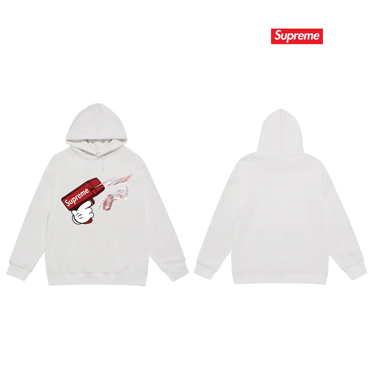 Style No. S2167 #terry P160💰 Velvet P170💰 Sup STK008_KID GRIGIO printed hooded sweatshirt Made of 400g large terry 430g silver fox velvet (off-shoulder large version) fabric, soft texture and no pilling Imported environmentally friendly printing glue The pattern is bright and three-dimensional Quality 💥Same style for men and women The upper body is trendy Color: black white gray Size: S M L XL XXL