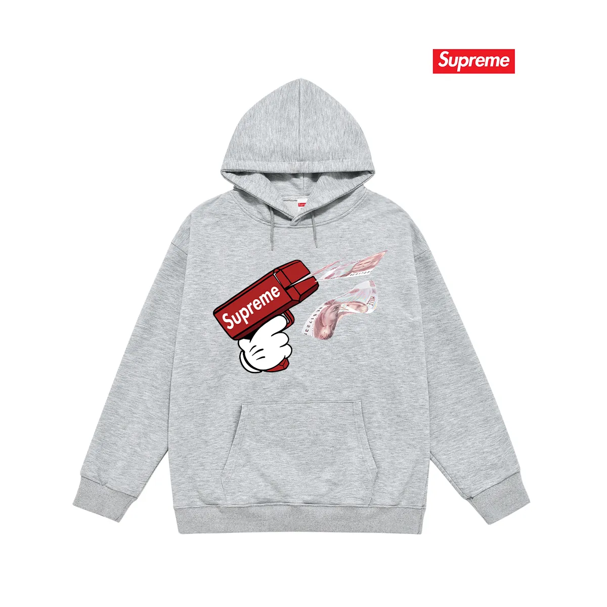 Style No. S2167 #terry P160💰 Velvet P170💰 Sup STK008_KID GRIGIO printed hooded sweatshirt Made of 400g large terry 430g silver fox velvet (off-shoulder large version) fabric, soft texture and no pilling Imported environmentally friendly printing glue The pattern is bright and three-dimensional Quality 💥Same style for men and women The upper body is trendy Color: black white gray Size: S M L XL XXL