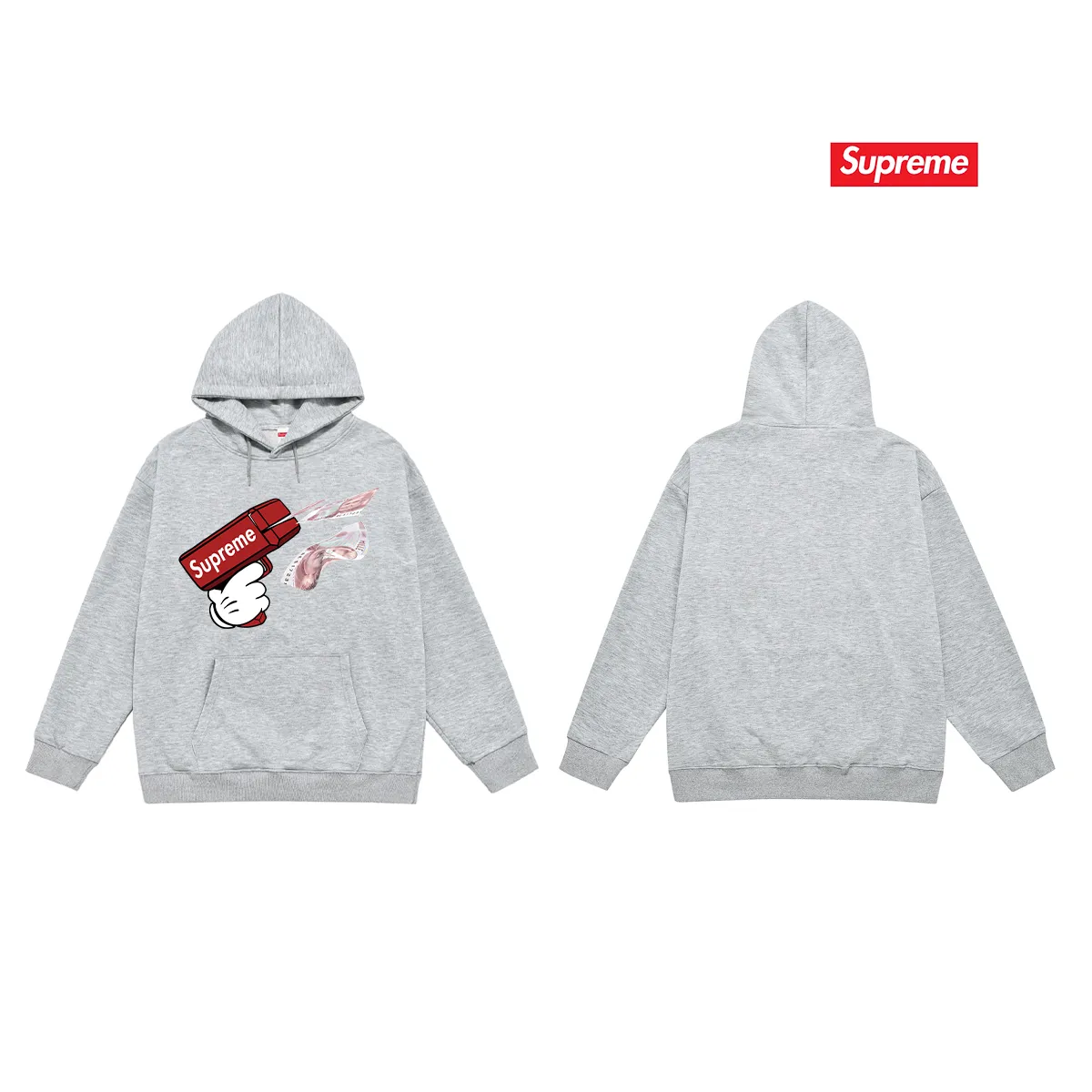 Style No. S2167 #terry P160💰 Velvet P170💰 Sup STK008_KID GRIGIO printed hooded sweatshirt Made of 400g large terry 430g silver fox velvet (off-shoulder large version) fabric, soft texture and no pilling Imported environmentally friendly printing glue The pattern is bright and three-dimensional Quality 💥Same style for men and women The upper body is trendy Color: black white gray Size: S M L XL XXL