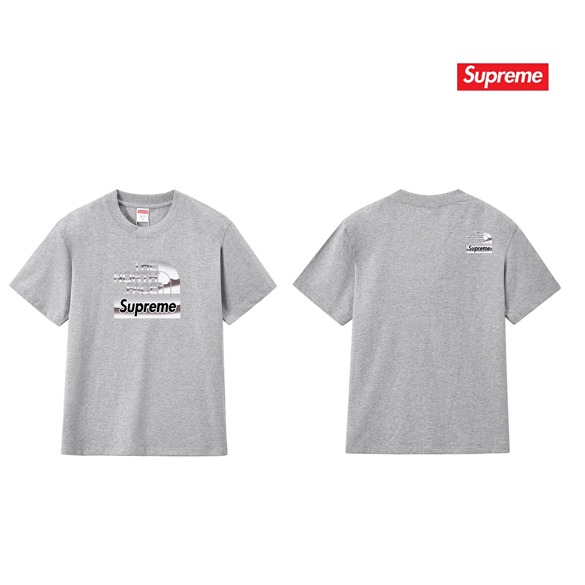 Supreme Feel free to compare zp. The whole piece adopts three-needle five-thread craftsmanship (neckline-shoulder seam-sleeve seam double thread, which looks more three-dimensional and textured). It has the same craftsmanship as the original original, classic version. Color: black, white, light gray, pink, navy. Size: S M L XL XXL
